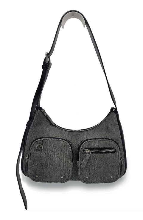 orYANY■ラピア トライアングル ショルダーバッグ Black orYANY□ラピア トライアングル ショルダーバッグ Black (orYANY