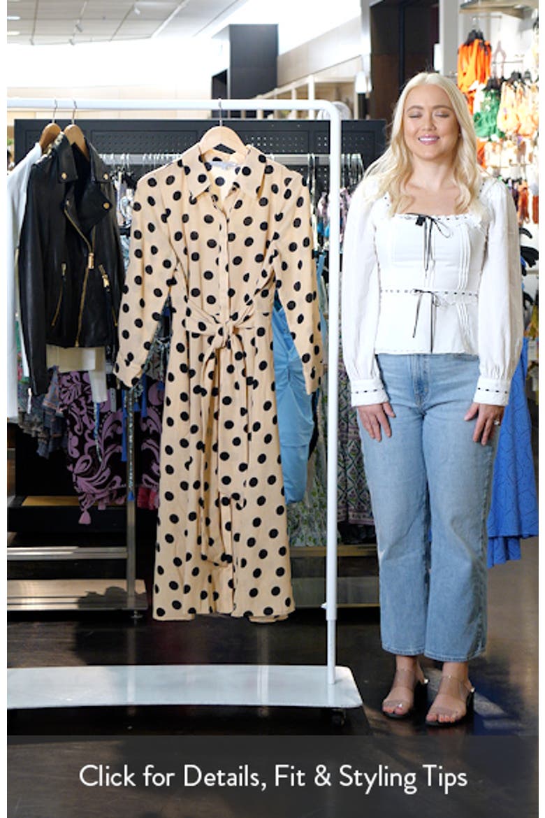Long Sleeve Button-Up Midi Dress video