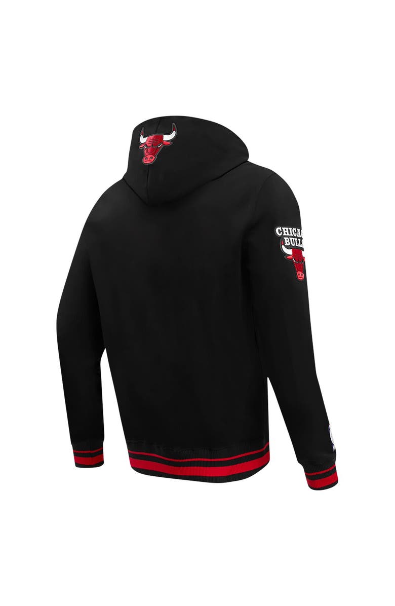 PRO STANDARD Men's Pro Standard Black Chicago Bulls Script Tail Pullover Hoodie, Alternate, color,