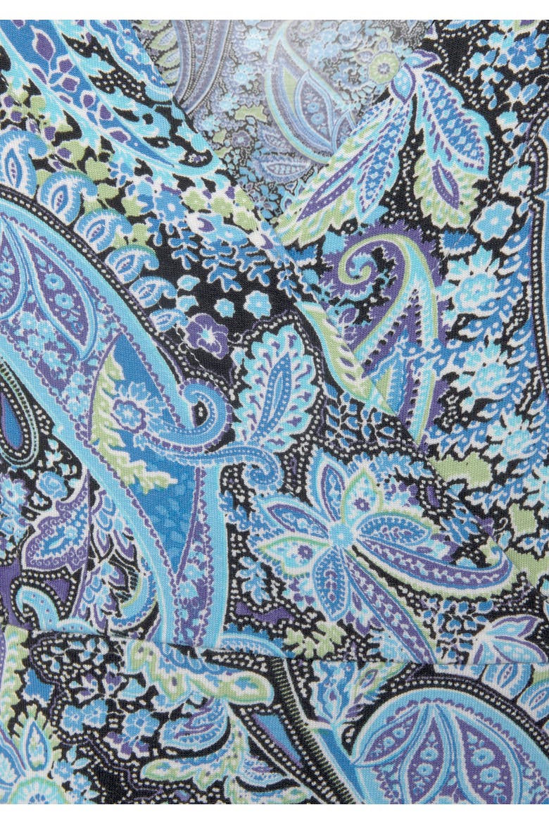 Handkerchief Hem Dress, Alternate, color, Blue Multi