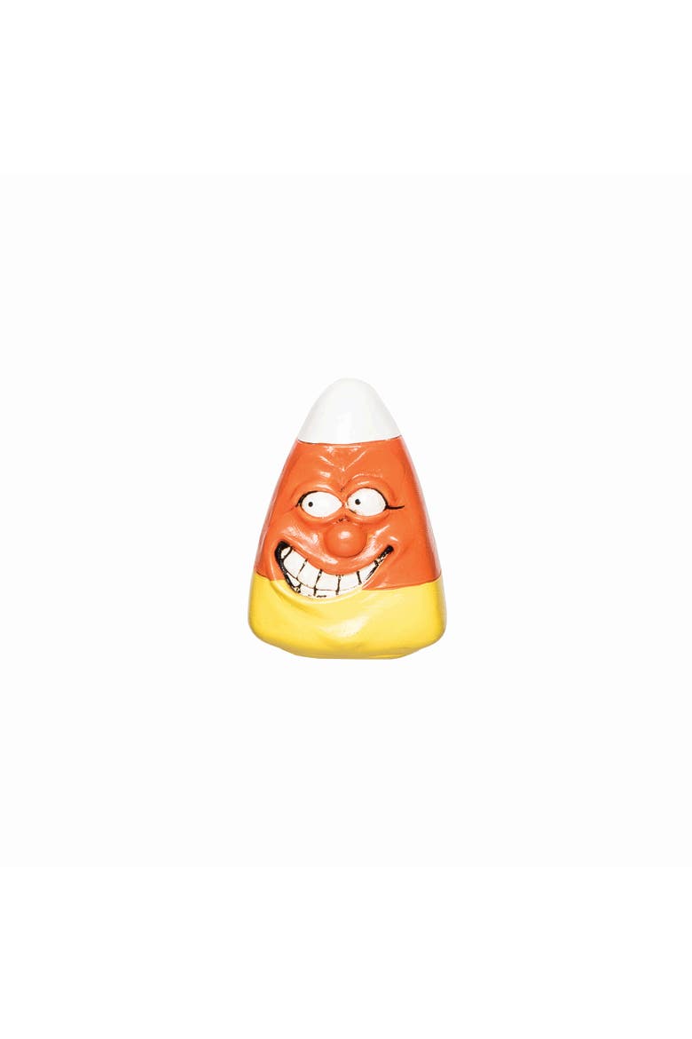 Smiling Face Candy Corn Halloween Small Figurine, Main, color, Orange