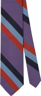 Robert Talbott Robert Bold Silk Cotton Stripe Best of Class Necktie