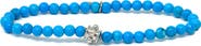 Anzie Bohème Smooth Tibetan Turquoise Stretch Bracelet