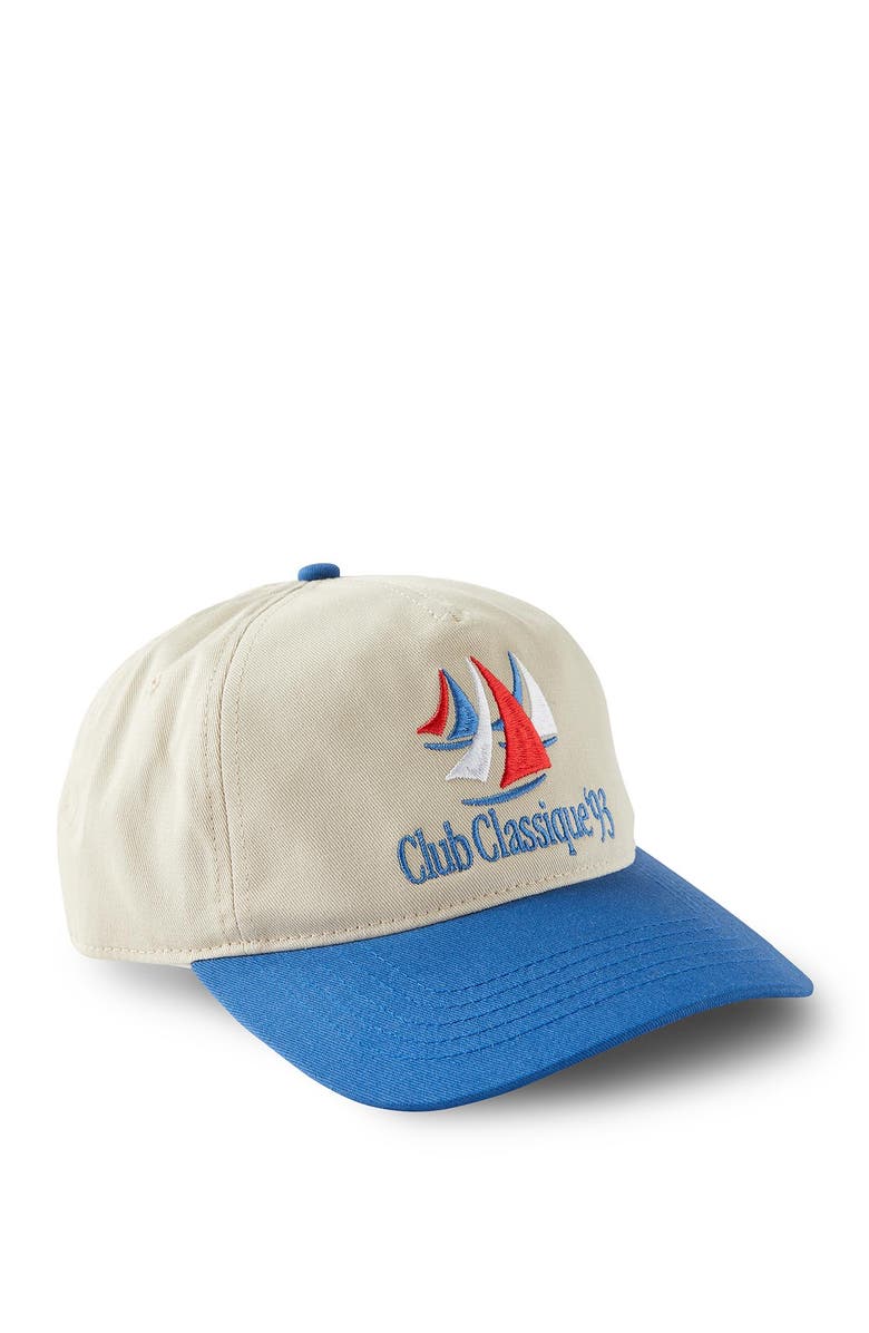 Cotton On Men's 5 Panel Hat, Main, color, Bone Dusty Blue Classique