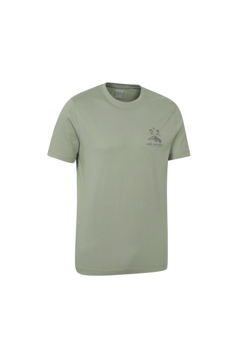 Lake District Back Print Short-Sleeved T-Shirt, Alternate, color, Khaki Green