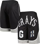 STITCHES Men's Stitches Black Homestead Grays Shorts