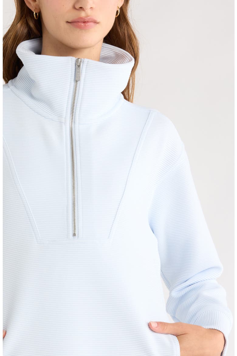 Kickback Ottoman Half Zip Tunic, Alternate, color, BLUE ANCIENT