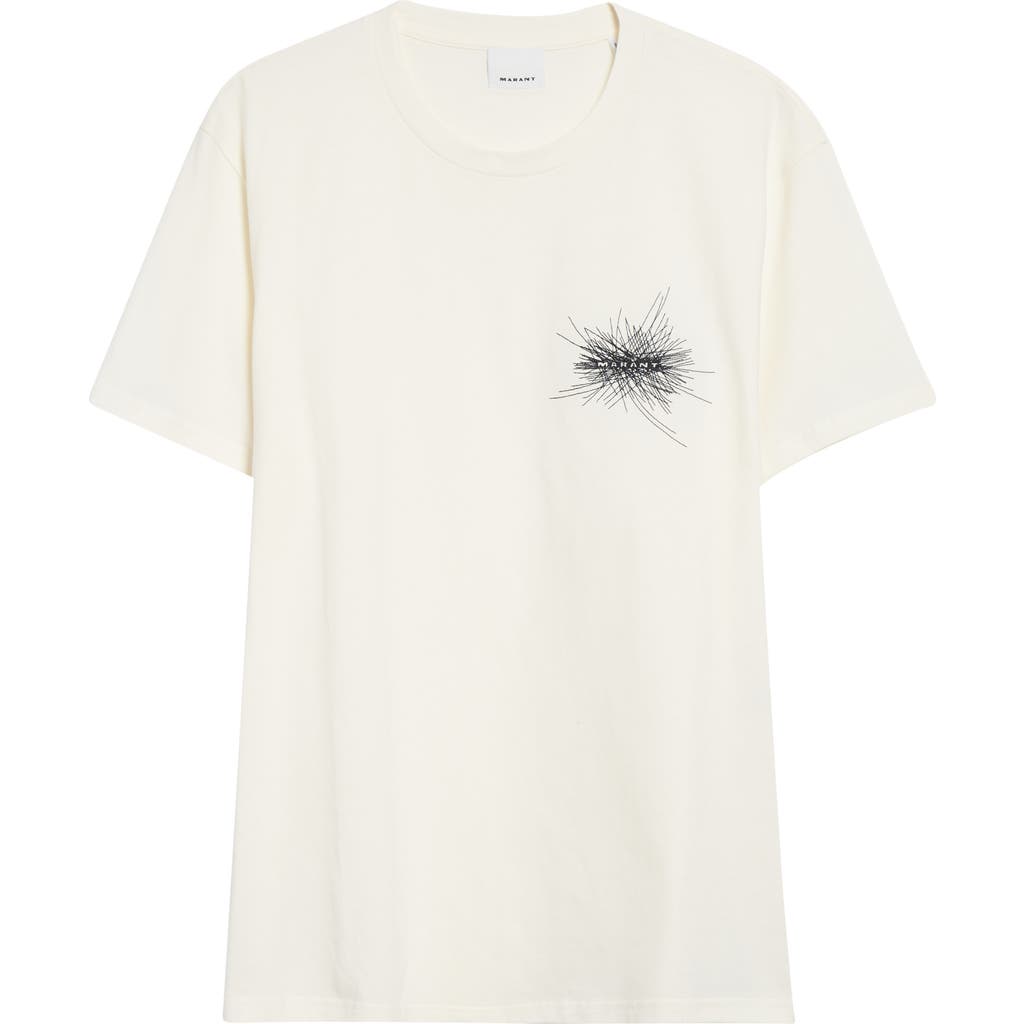 Isabel Marant Honore Embroidered Short-sleeved T-shirt In White