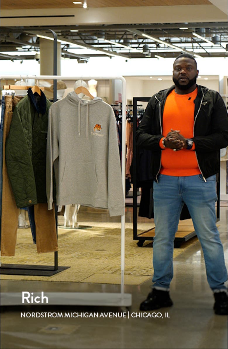 x Maison Kitsuné Logo Graphic Cotton Fleece Hoodie, sales video thumbnail