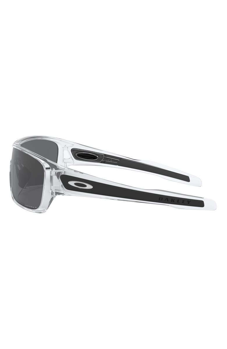 Oakley Turbine Rotor 128mm Polarized Shield Sunglasses, Alternate, color, Clear