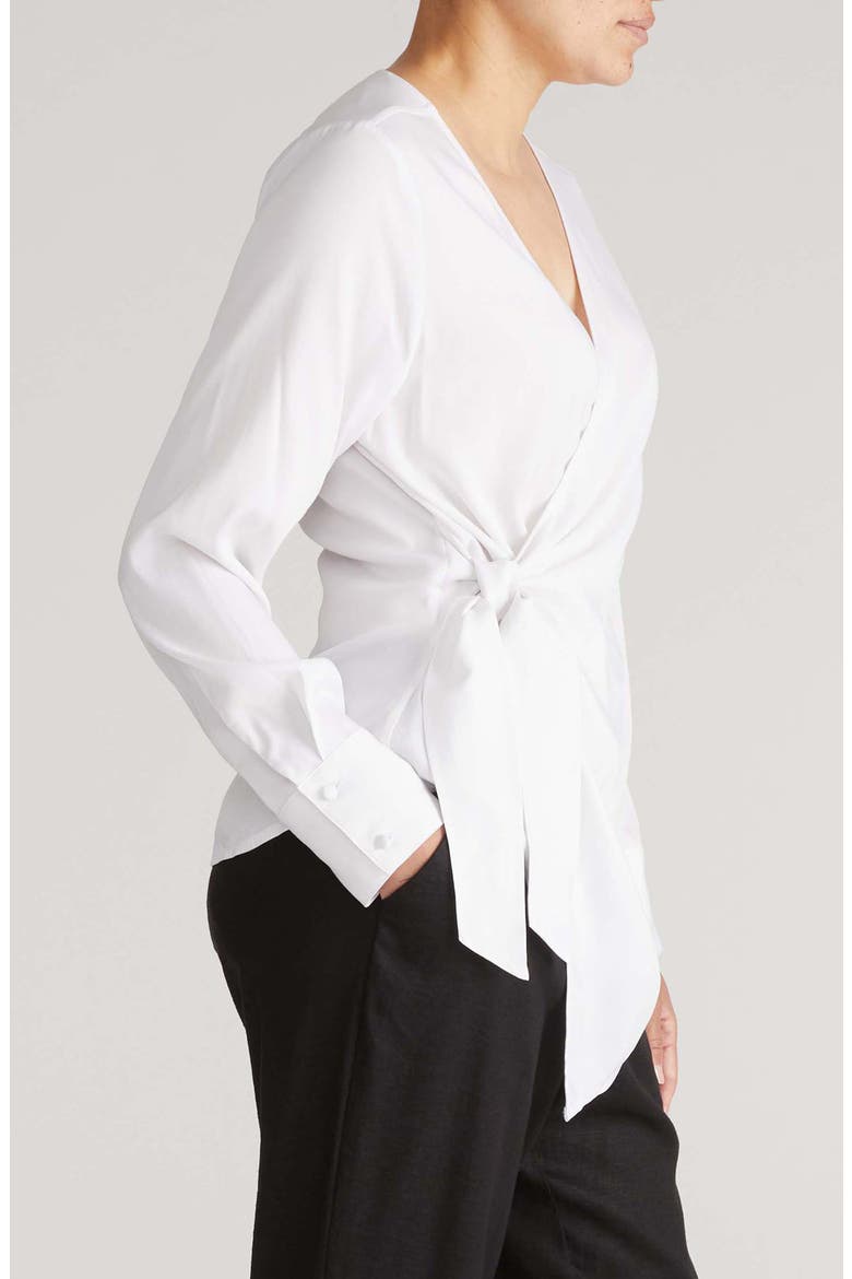 Beacon Wrap Top, Alternate, color, WHITE