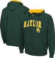 COLOSSEUM Men's Colosseum Green Baylor Bears Arch & Logo 3.0 Full-Zip Hoodie