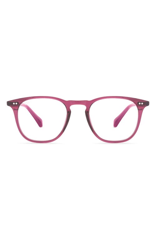 Diff Maxwell 49mm Small Round Optical Glasses In Umbria Crystal/clear