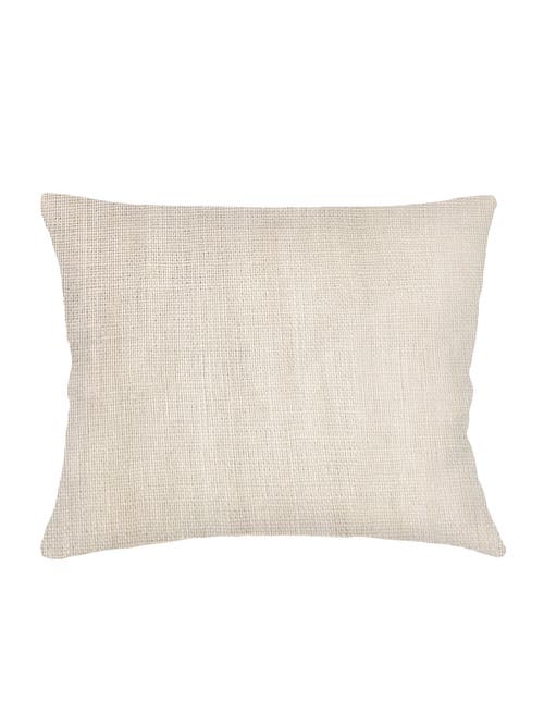 Anaya So Soft Linen Dutch Euro Pillow With Down Insert In Natural Beige