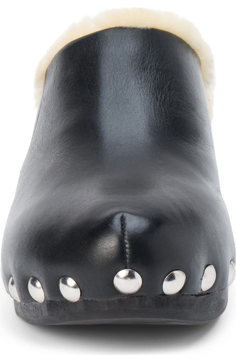 Matisse Mayfair Faux Shearling Lined Clog, Alternate, color, Black