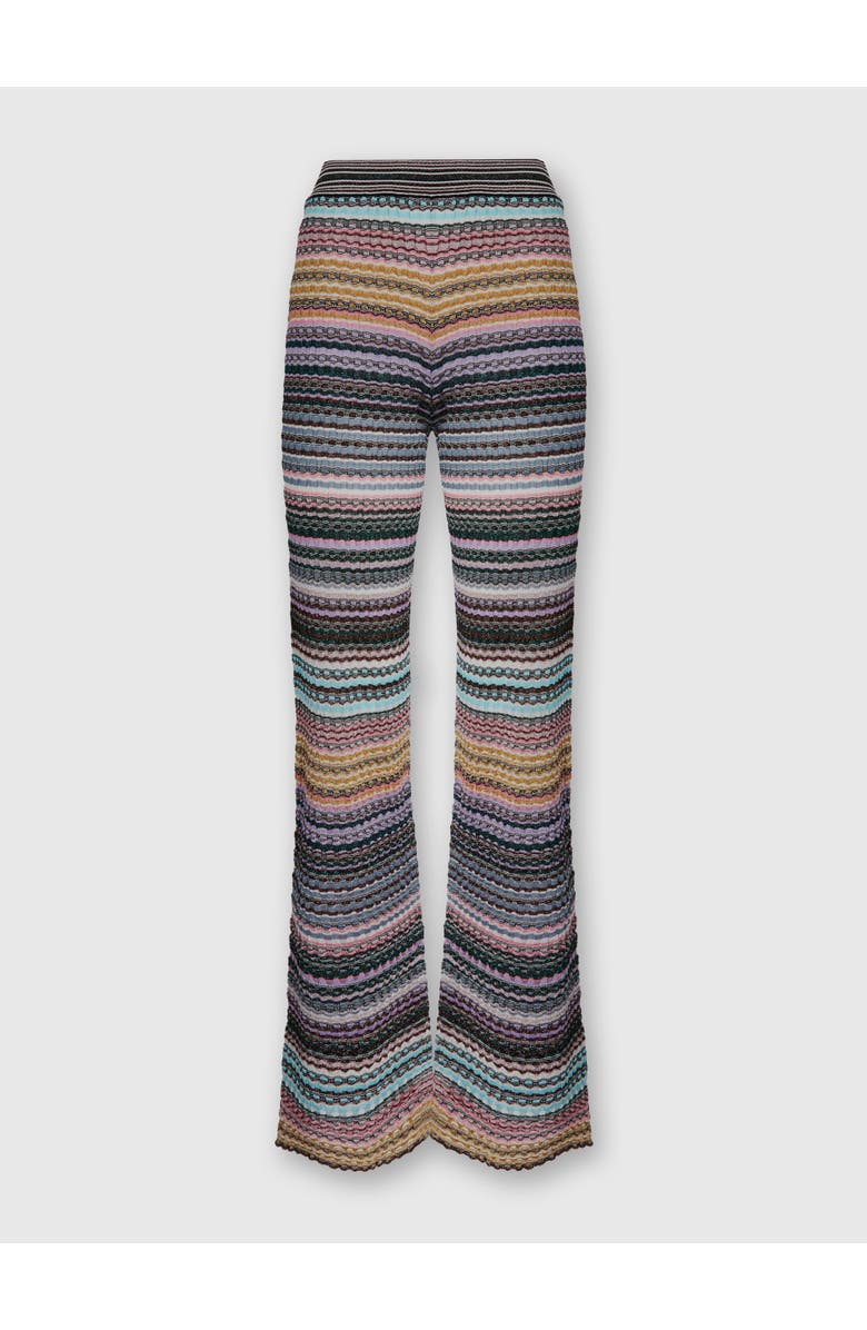 Missoni Straight Long Pants With Stripes, Main, color, Multicoloured