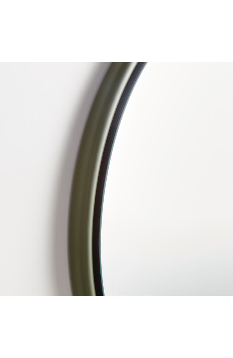 Napa Home
Garden Ryland Mirror Small - Olive Green Round Iron Frame - Beveled, Alternate, color,