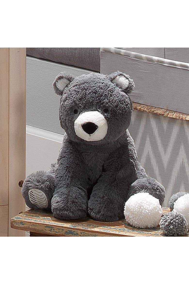 Woodland Forest Plush Bear Stuffed Animal Toy Plushie - Oscar, Alternate, color, Gray