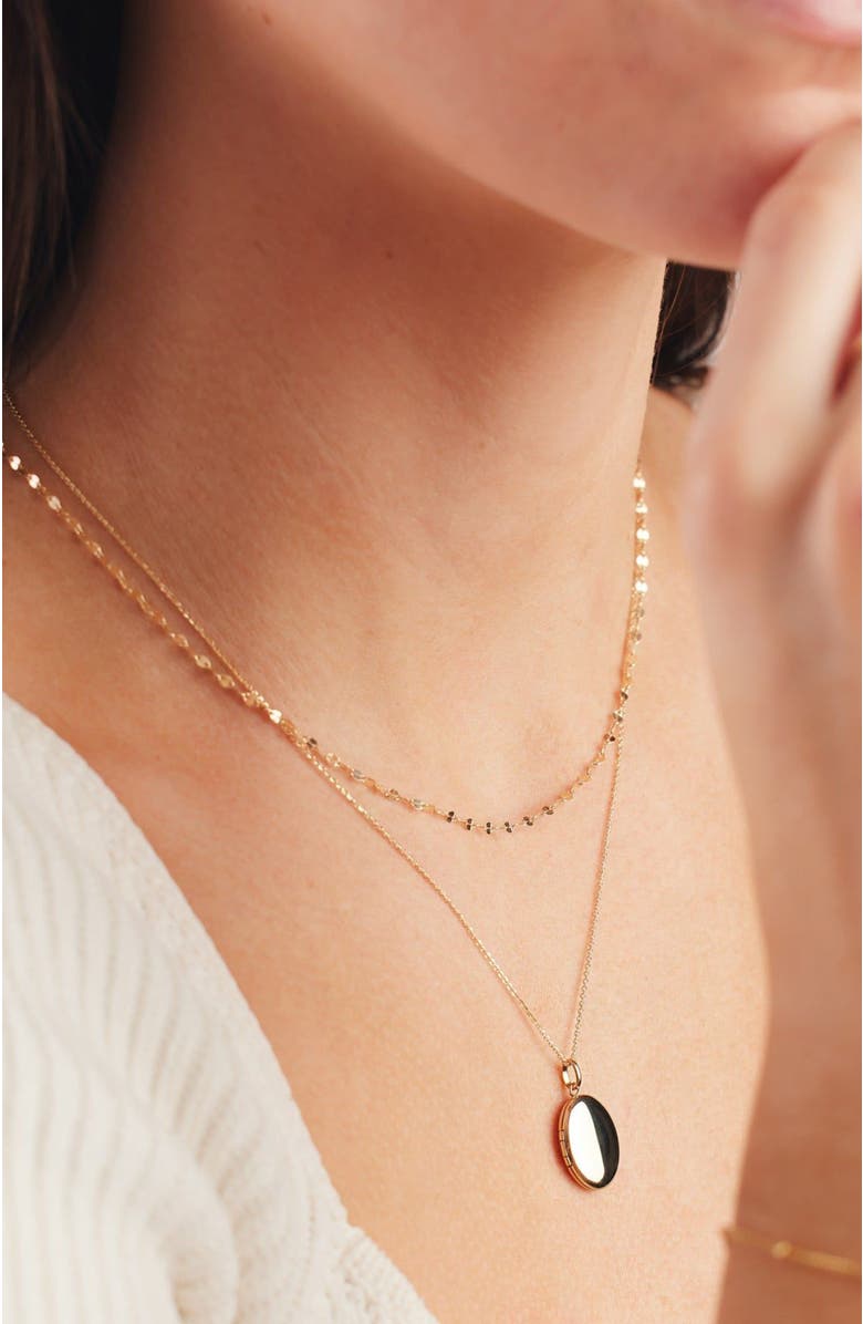 MADE BY MARY 14k Mini Lace Chain, Alternate, color, 14K Solid Gold