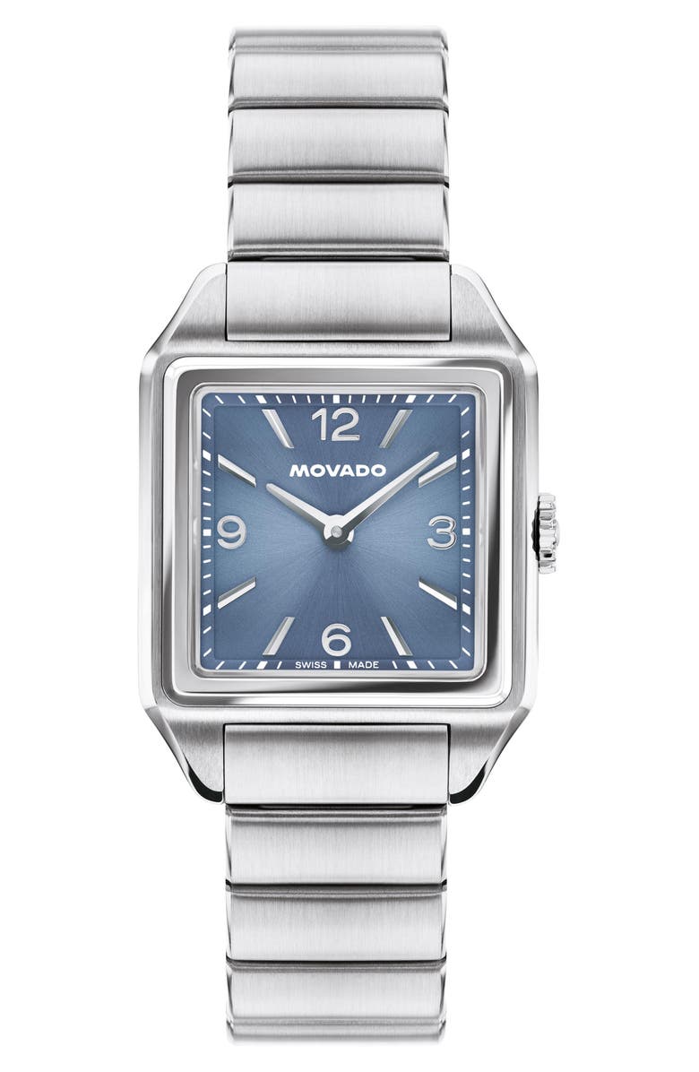 Movado The 1917 Bracelet Watch, 25mm x 34mm, Main, color, Blue