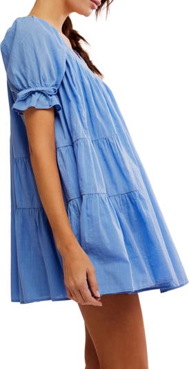 Sandy Shores Cotton Babydoll Minidress