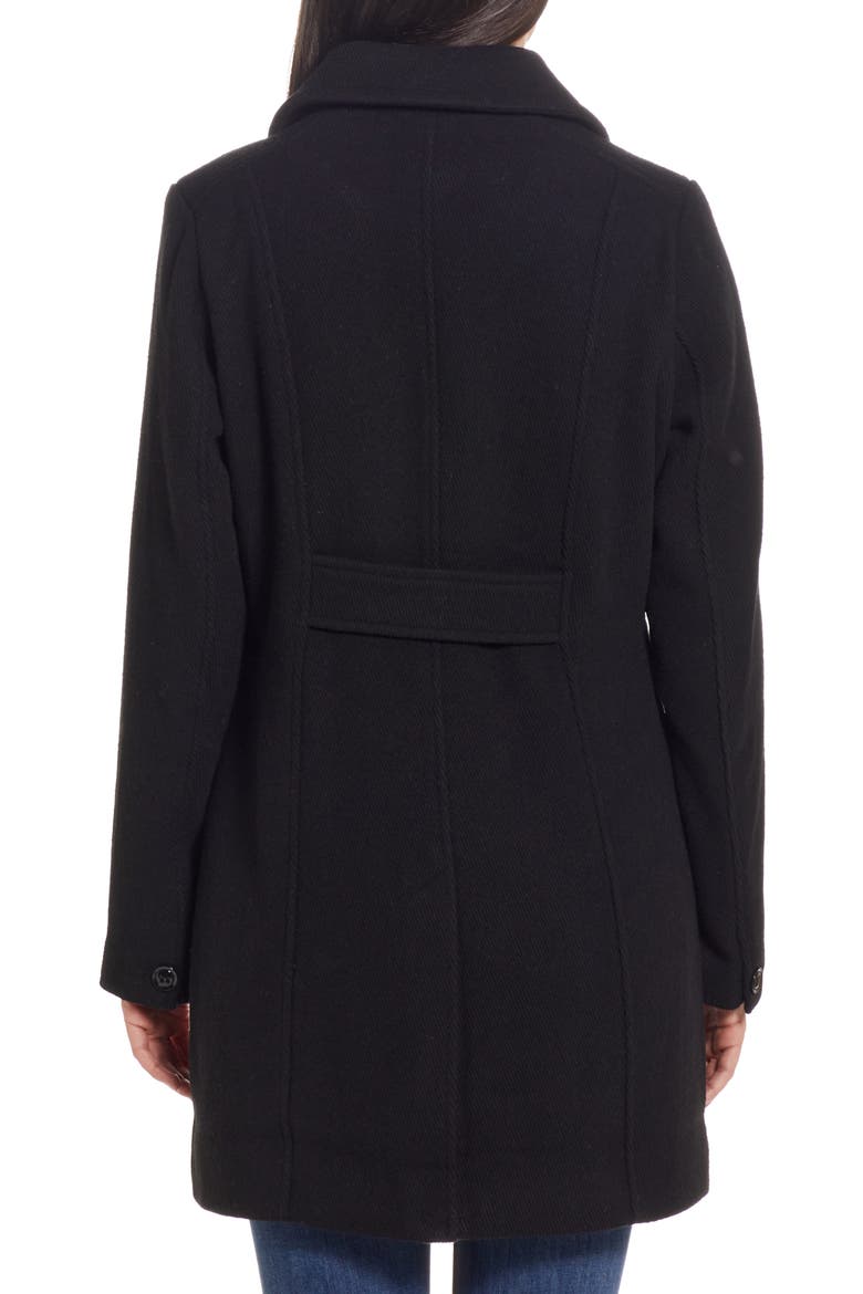 A-Line Coat, Alternate, color, BLACK
