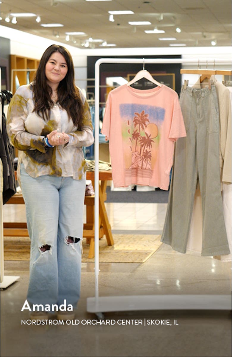 Palms Oversize Cotton Graphic T-Shirt, sales video thumbnail