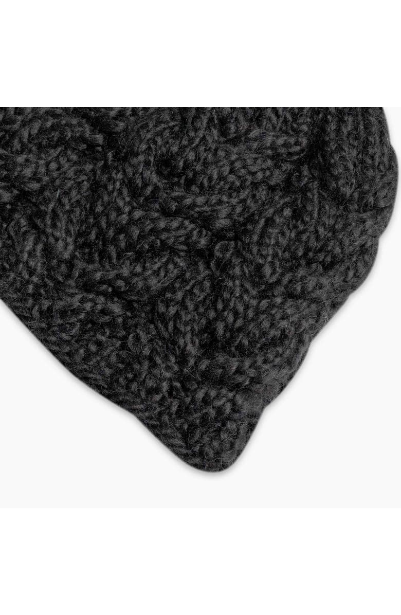 Turtle Fur Millie Wool Pom Beanie, Alternate, color, Black