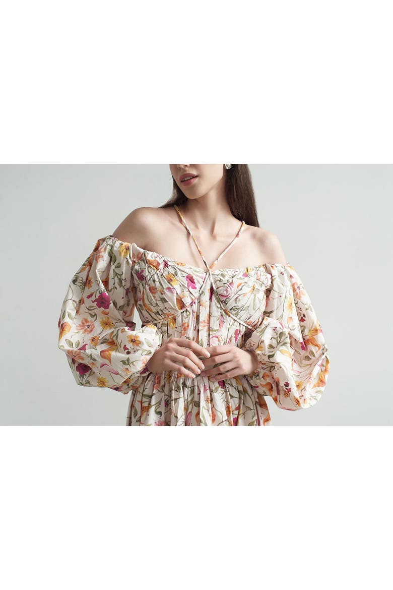 Rosa Dress in Flora, Alternate, color, Floral