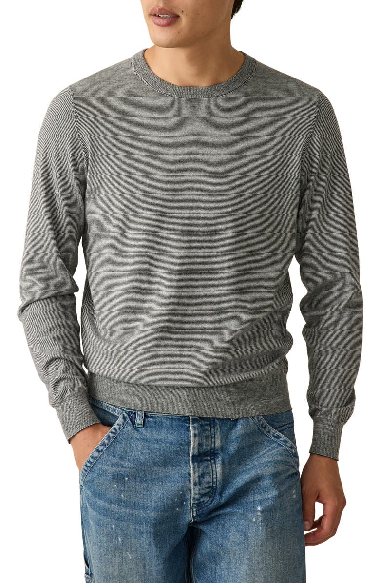 Faherty Movement Long Sleeve Sweater, Main, color, Ivory Ash Feeder