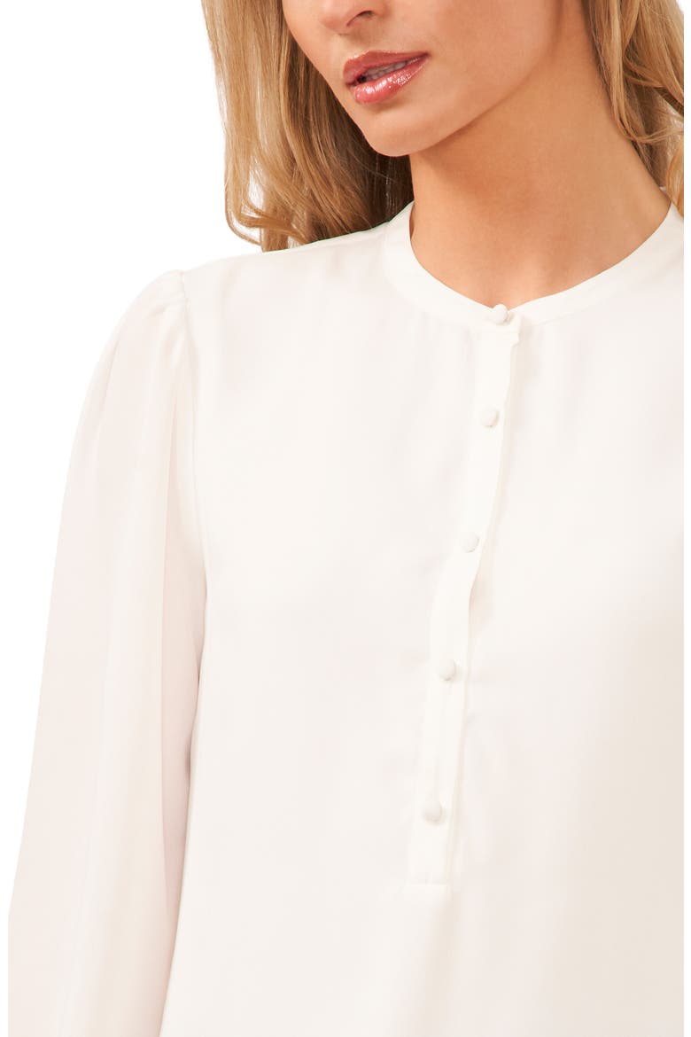 Button Front Blouse, Alternate, color, NEW IVORY