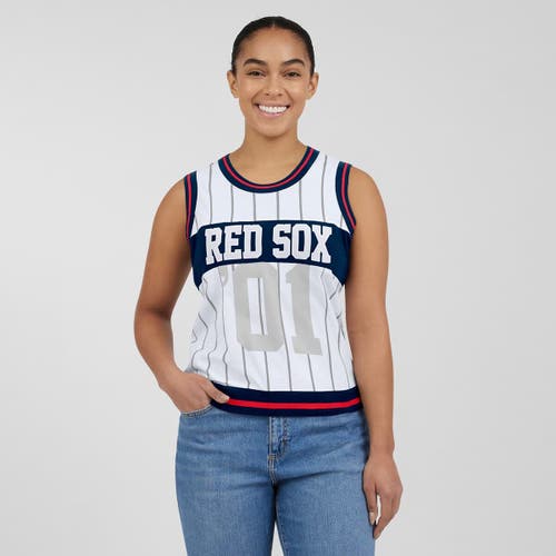 Wear By Erin Andrews White Boston Red Sox Sporty Tank Top