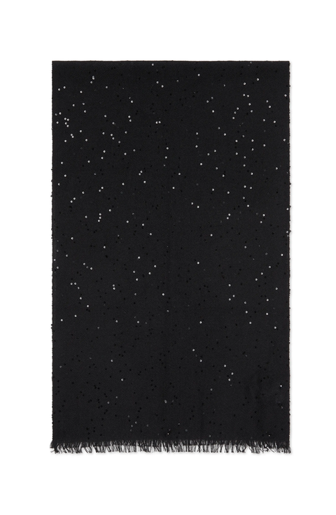 Cashmere and silk Diamond yarn scarf