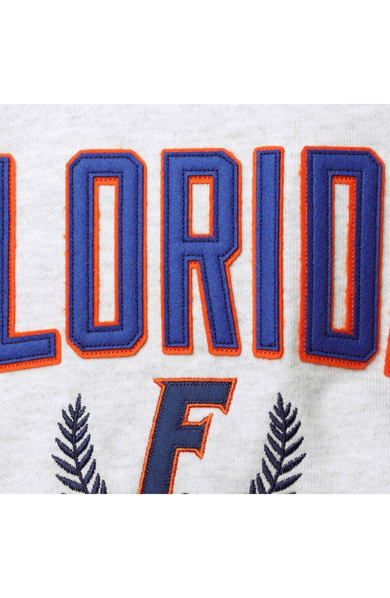 LEAGUE COLLEGIATE WEAR Women's League Collegiate Wear Ash Florida Gators 1636 Cropped Pullover Hoodie, Alternate, color, 