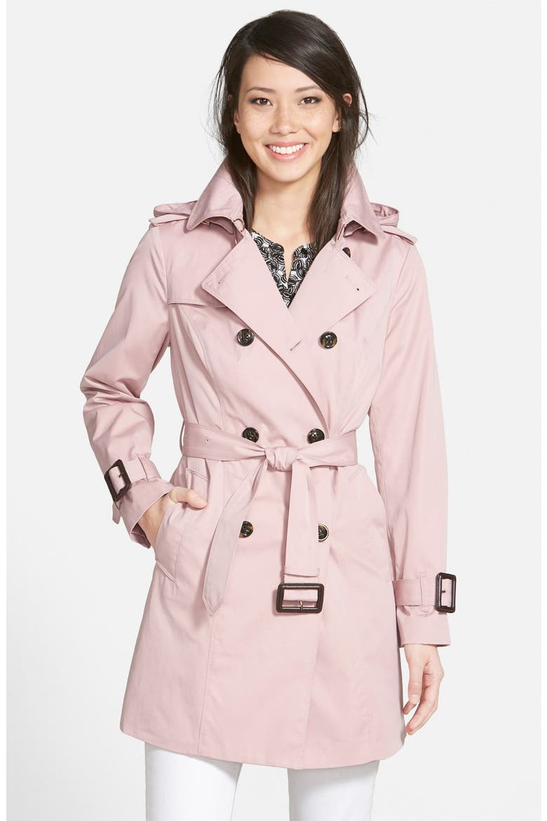 Heritage Trench Coat with Detachable Liner (Nordstrom Exclusive), Main, color, VINTAGE PINK