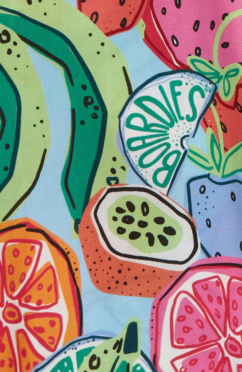 Boardies Kids' Ice & Slice Print Short Sleeve Button-Up Shirt, Alternate, color, 