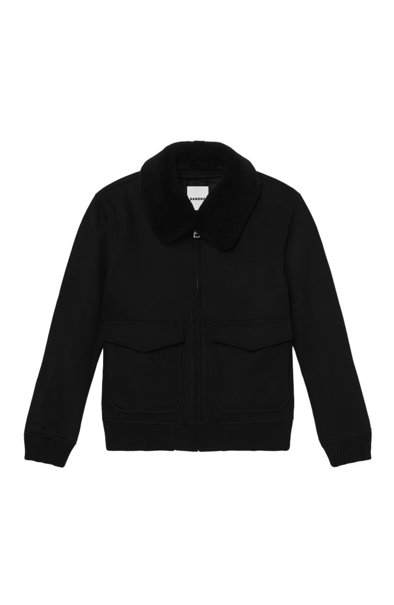 SANDRO Zip-up jacket, Alternate, color,