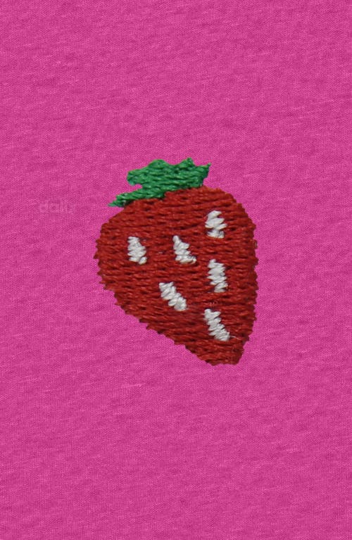 Dalix Womens Lil Strawberry Lightweight Everyday Tee In Pink