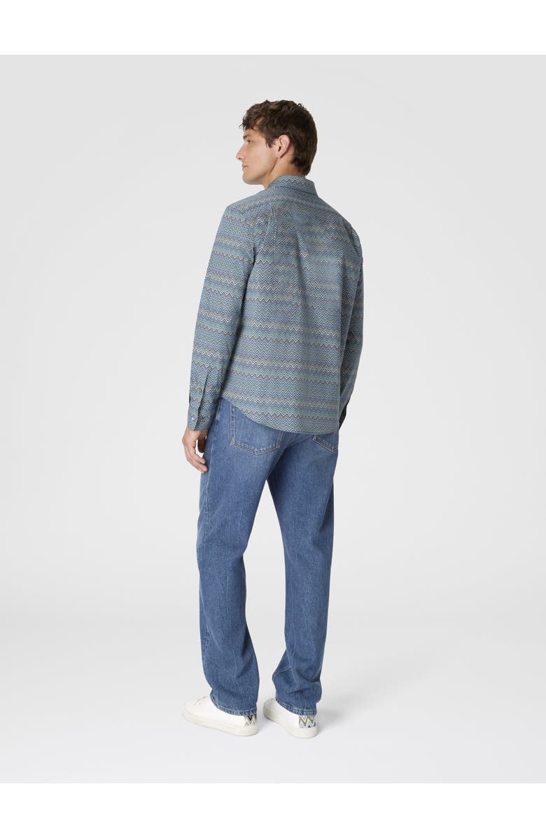 Missoni Poplin Cotton Shirt With Zigzag Pattern, Alternate, color, Multicoloured
