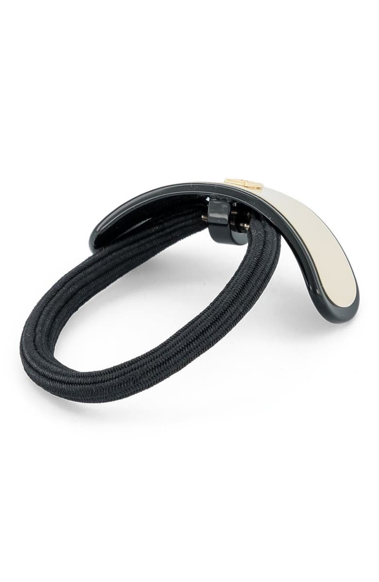 Alexandre de Paris La Fayette Acetate Hair Tie, Alternate, color, Beige
