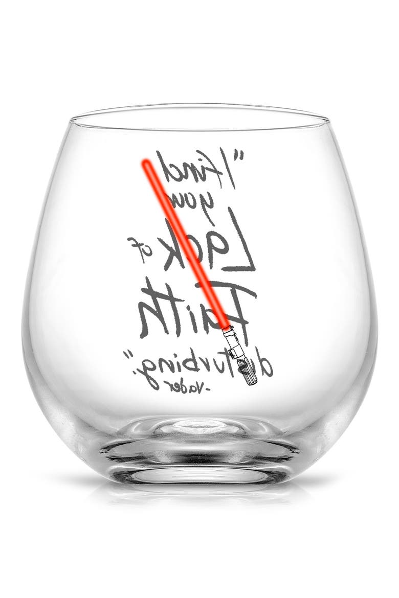 Lightsaber Stemless Drinking Glassware - Set of 2, Alternate, color, CLEAR/ RED