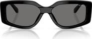 VOGUE 55mm Polarized Rectangular Sunglasses