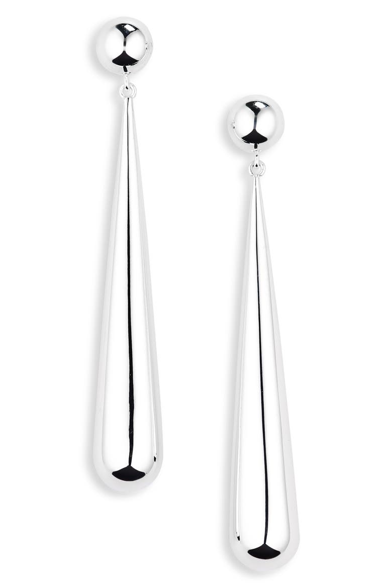 The Louise Drop Earrings, Main, color, 925 STERLING SILVER
