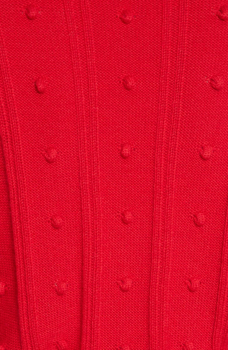 Kate Spade New York ruffle yoke sweater, Alternate, color, Charm Red