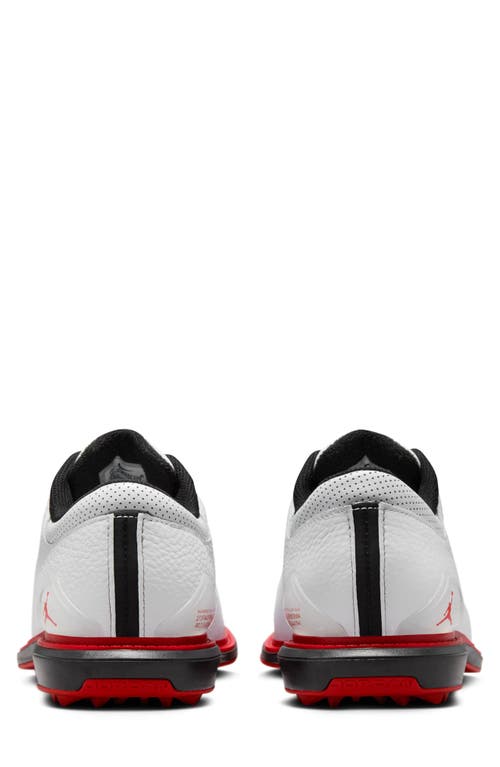 Jordan Adg 5 Golf Shoe In White/black/varsity Red