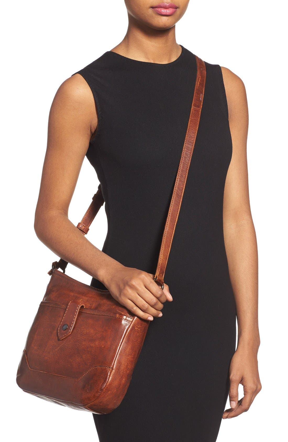 Frye Melissa Button Crossbody Bag, Alternate, color, 