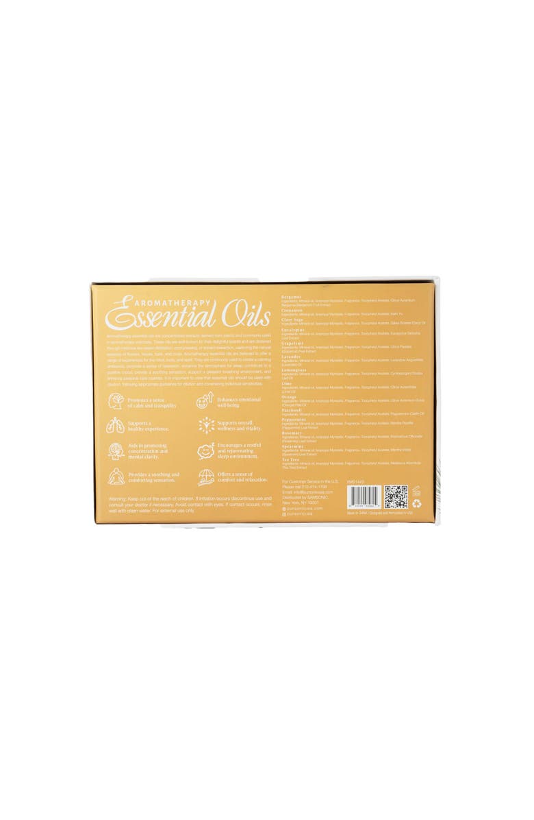 PURSONIC Essential Oils Christmas Gift Set 14 Piece Aromatherapy Collection, Alternate, color, Multicolor