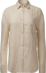 Onia Air Linen Boyfriend Shirt