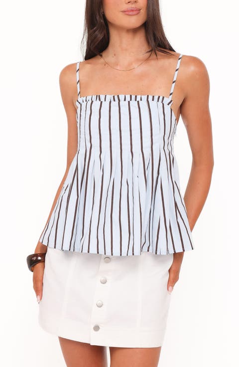 Dulce Stripe Babydoll Top