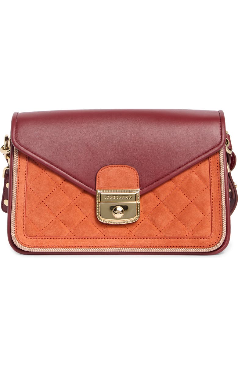 Longchamp Mademoiselle Crossbody Bag, Main, color, Burnt Red